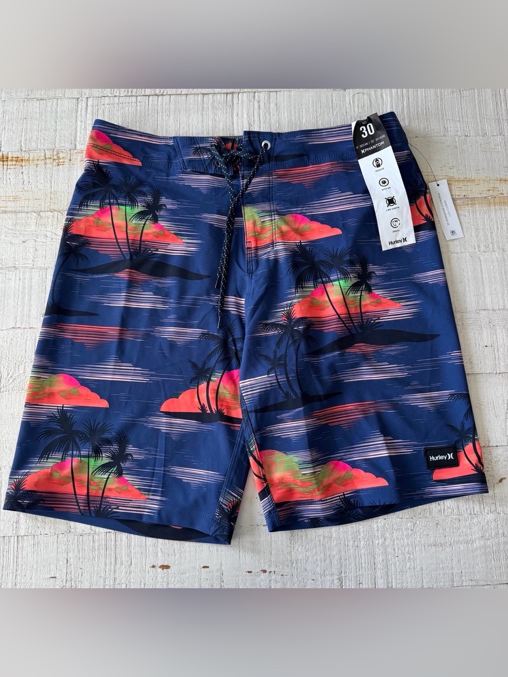 Hurley Phantom Eco Weekender Boardshorts NWT size 30 in Submarine Blue‎